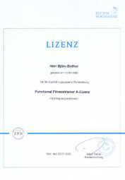 Functional Fitnesstrainer A-LIzenz